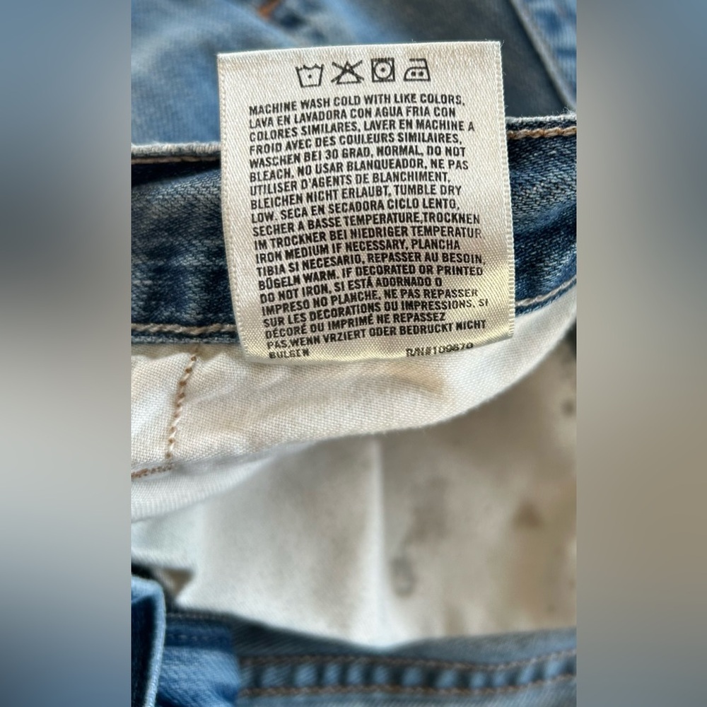 Citizens of Humanity Sid Straight Leg Blue Denim Jeans - Picture 7 of 9